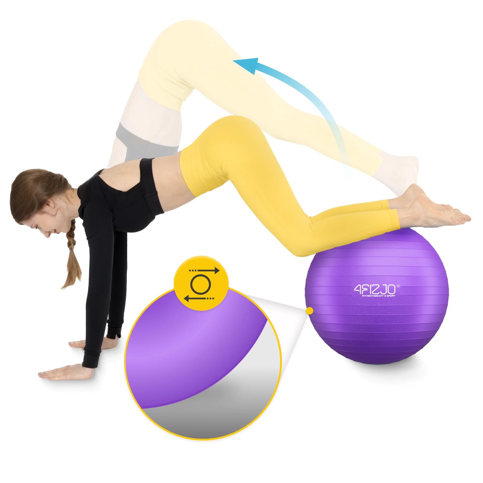Gymnastikball aufblasbar Reh-Ball 4FIZJO Rehabilitationsball 3/7