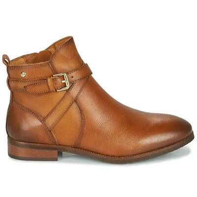 Platte enkellaarzen dames pikolinos w3c-8869 bruin