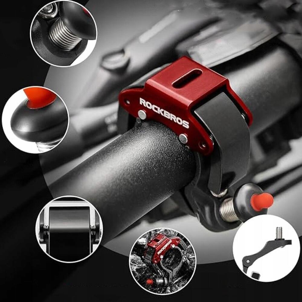 ROCKBROS Mini Fahrradklingel Aluminium 100dB / 22,2mm Lenker 2/6