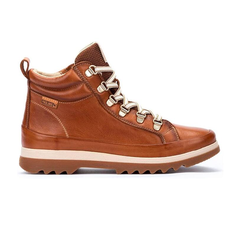 Botines Planos Mujer Pikolinos W3w-8564 Marrón 3/4