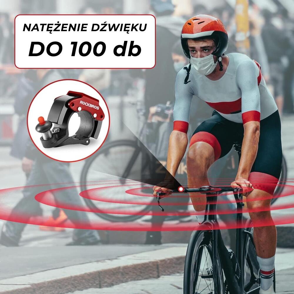 ROCKBROS Mini Fahrradklingel Aluminium 100dB / 22,2mm Lenker 3/6