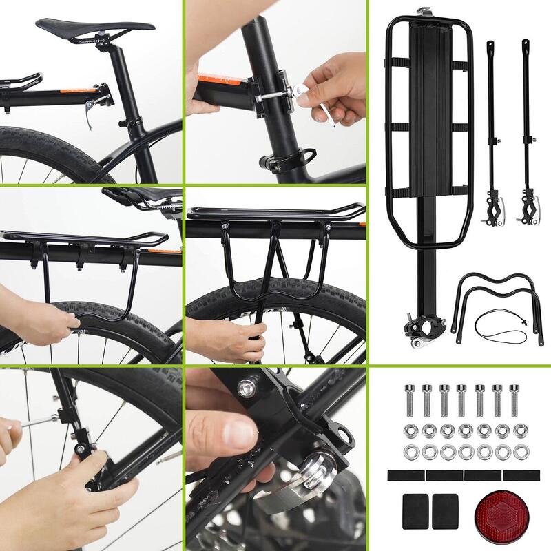 Portbagaj pentru bicicletă VA0352 Vayox, 50 kg, din aluminiu, universal