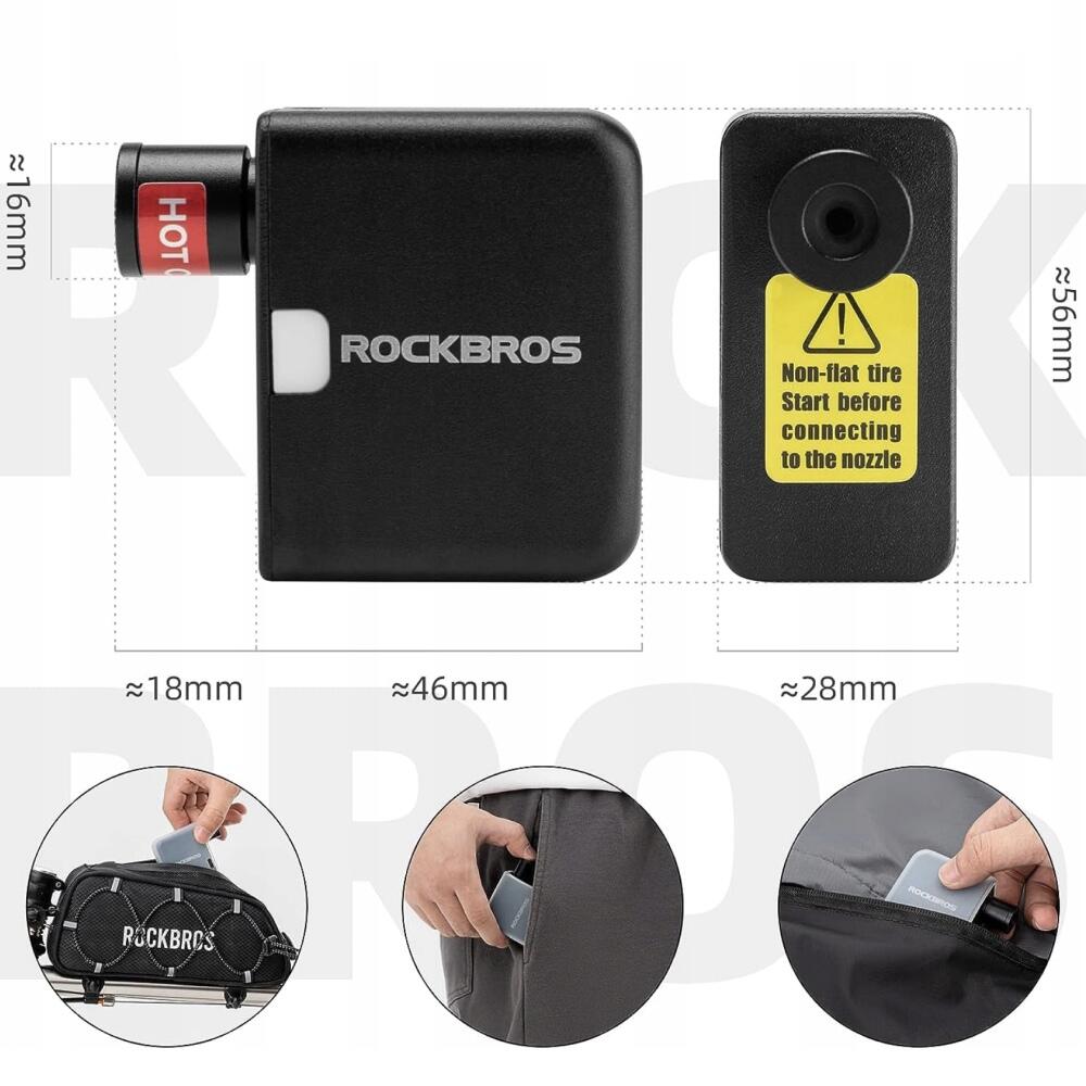 Elektryczna pompka rowerowa Rockbros 42320008001 2/7