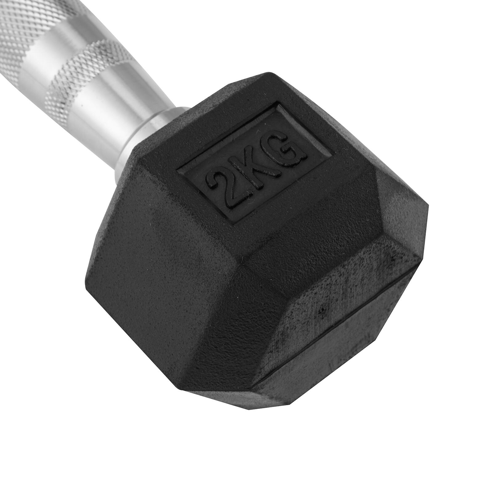 Halteres Hexagonais 2kg Fitness Tech – Conjunto com 2 Unidades 6/8