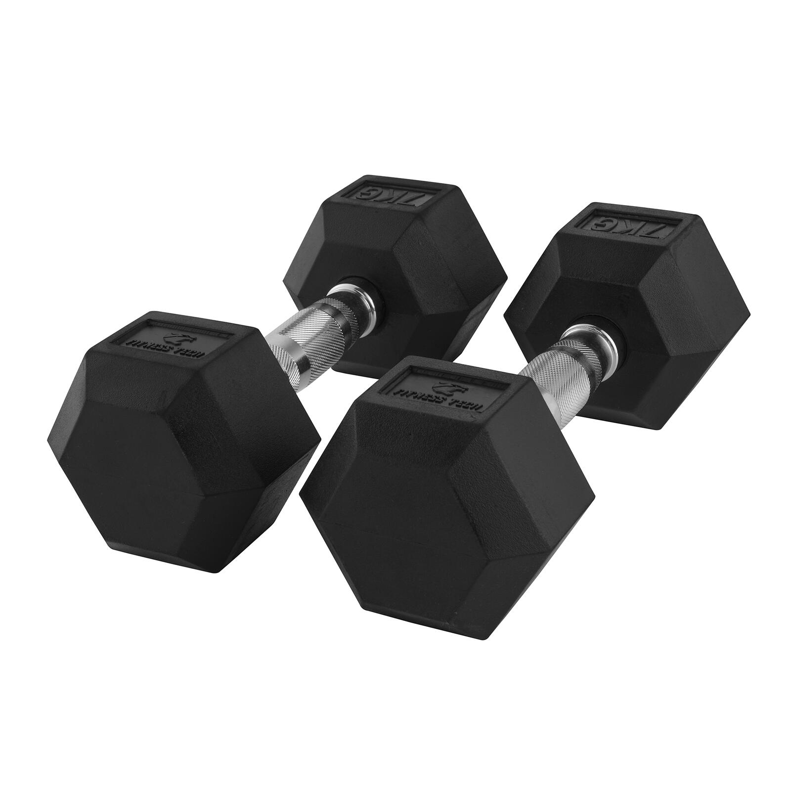 Haltères hexagonales 7kg Fitness Tech Set 2 Unités 2/8
