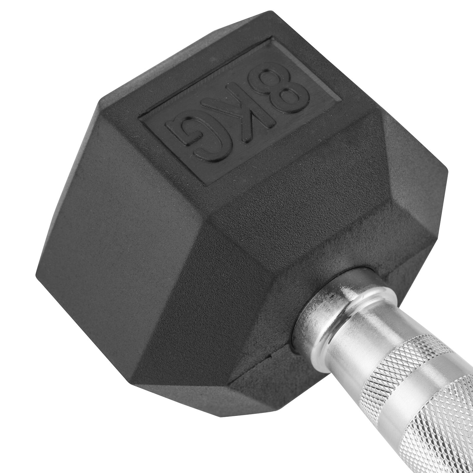 Halteres Hexagonais 8kg Fitness Tech – Conjunto com 2 Unidades 6/8