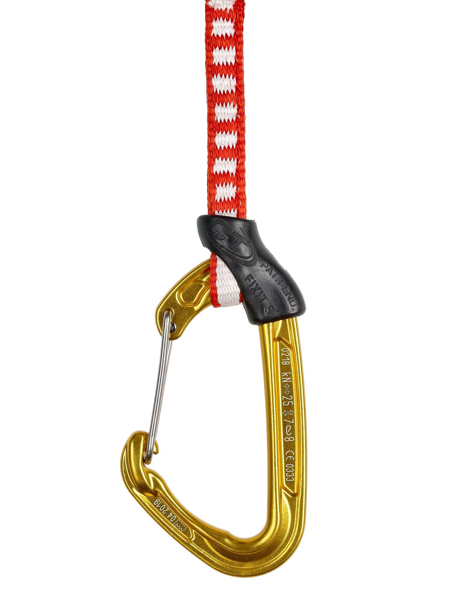 Dégaine Fly-Weight Evo Long Climbing Technology 35 cm Dyneema 10 mm rouge-doré 3/3