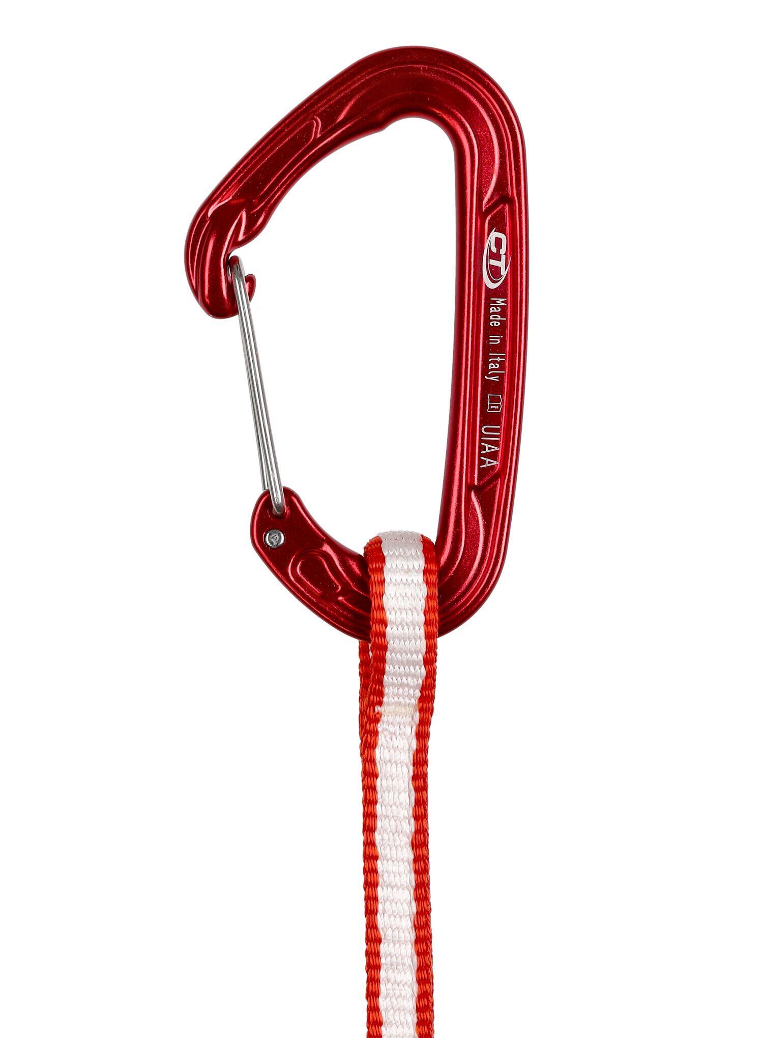 Dégaine Fly-Weight Evo Long Climbing Technology 35 cm Dyneema 10 mm rouge-doré 2/3