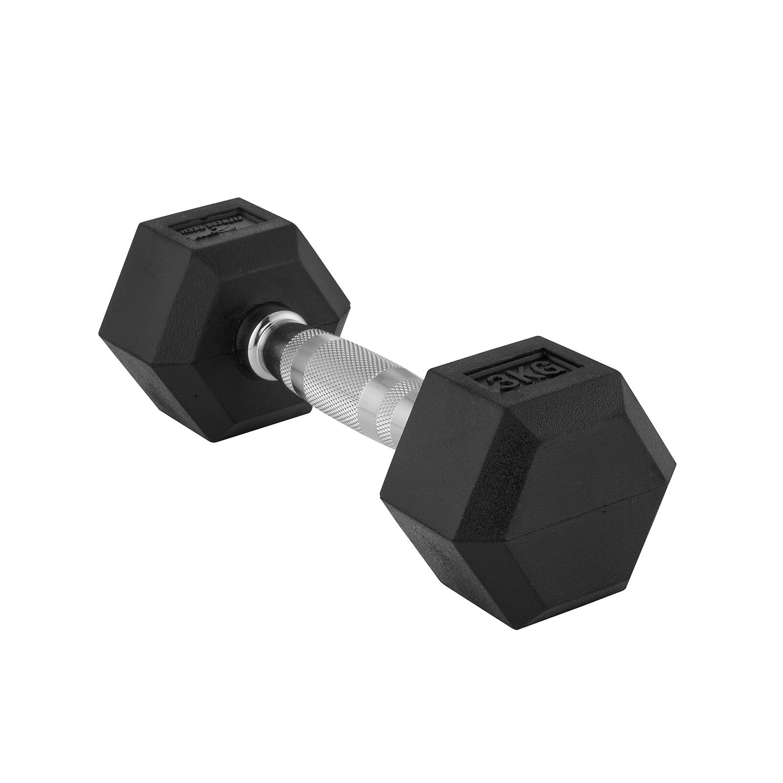 Haltères hexagonales 3kg Fitness Tech Set 2 Unités 3/8