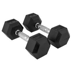 Haltères hexagonales 4kg Fitness Tech Set 2 Unités