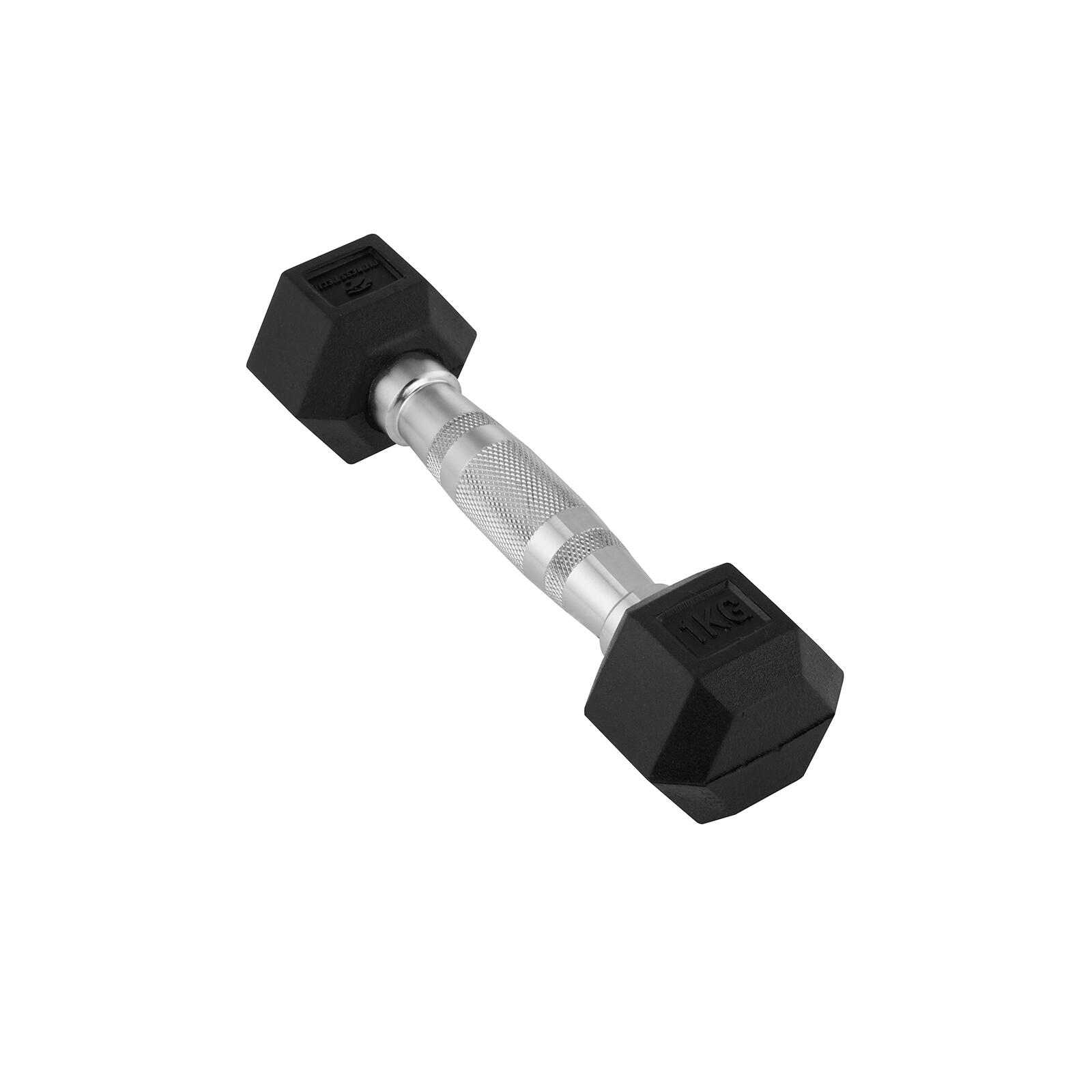 Halteres Hexagonais 1kg Fitness Tech – Conjunto com 2 Unidades 3/8