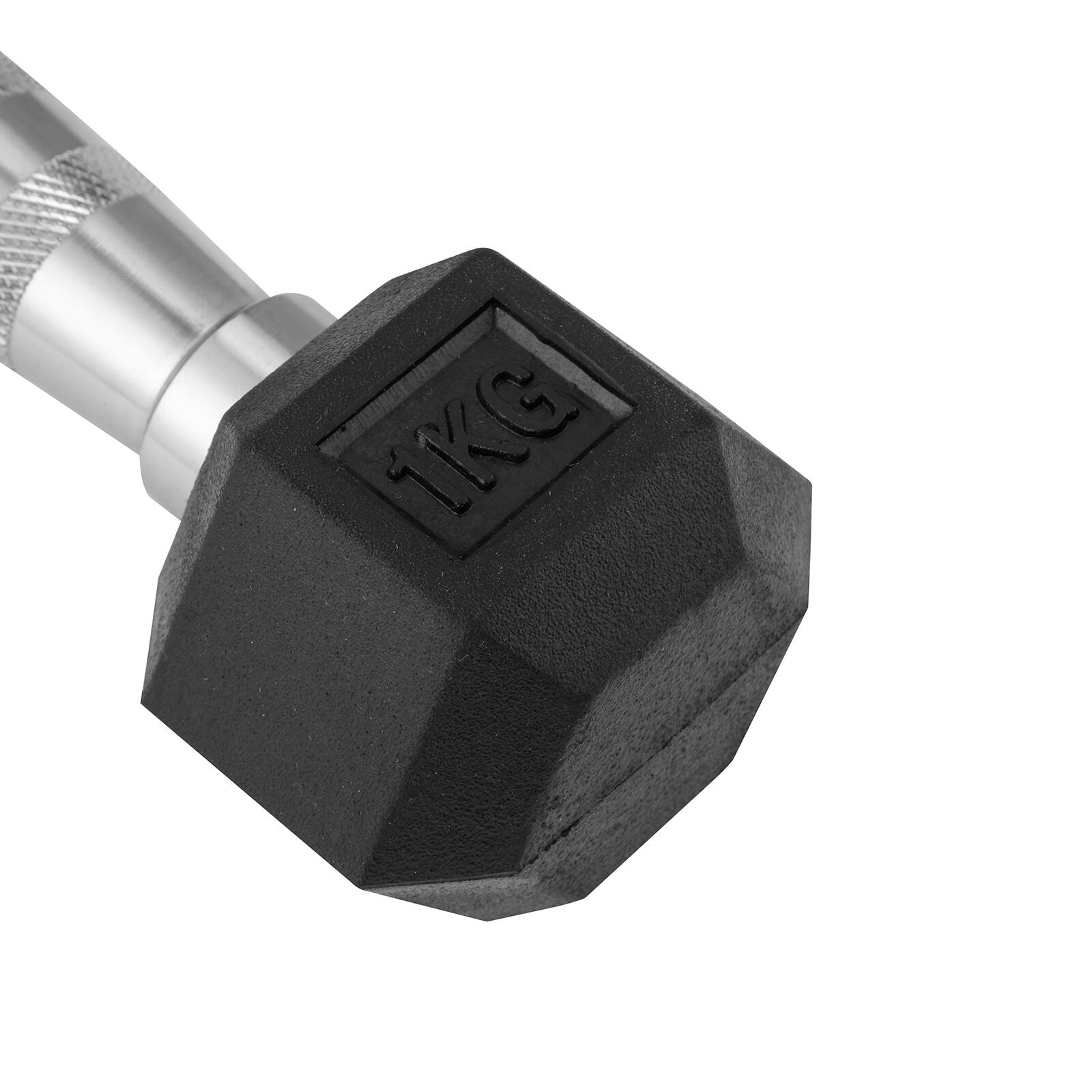 Halteres Hexagonais 1kg Fitness Tech – Conjunto com 2 Unidades 6/8
