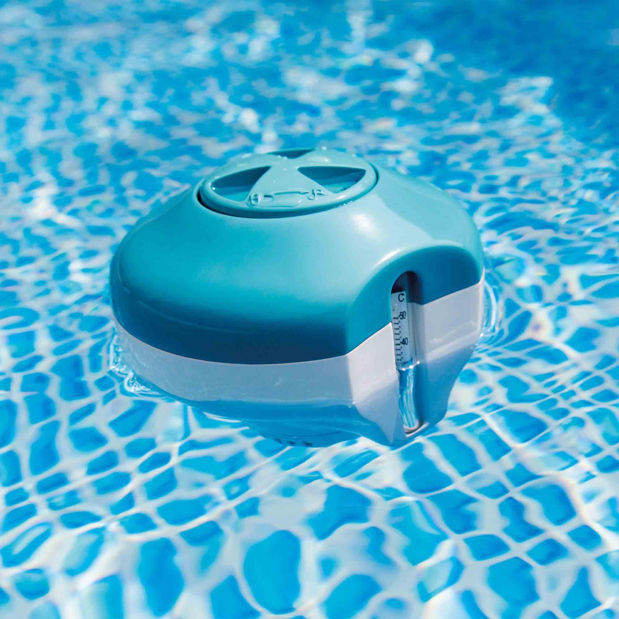 Intex 2-in-1 chloordrijver met thermometer 3/3