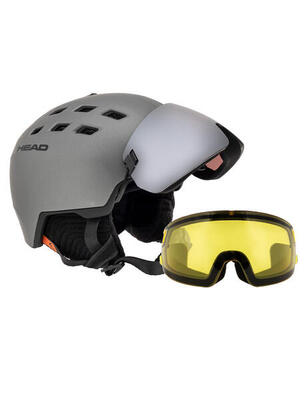 Head radar 5k visor skihelm - xs-s - grijs