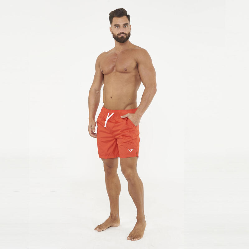 Costum de baie C-REGULAR roșu oversized