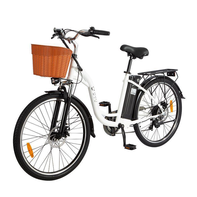 DYU DYU C6 dames elektrische fiets, 250 watt motorvermogen, topsnelheid 25 km/u