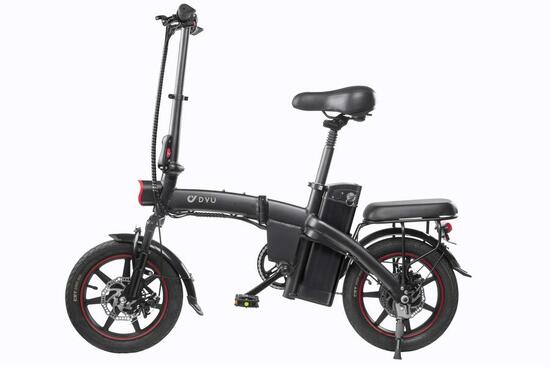 DYU A5 Vélo électrique pliable, moteur de 250 watts, vitesse maximale de 25 km/h