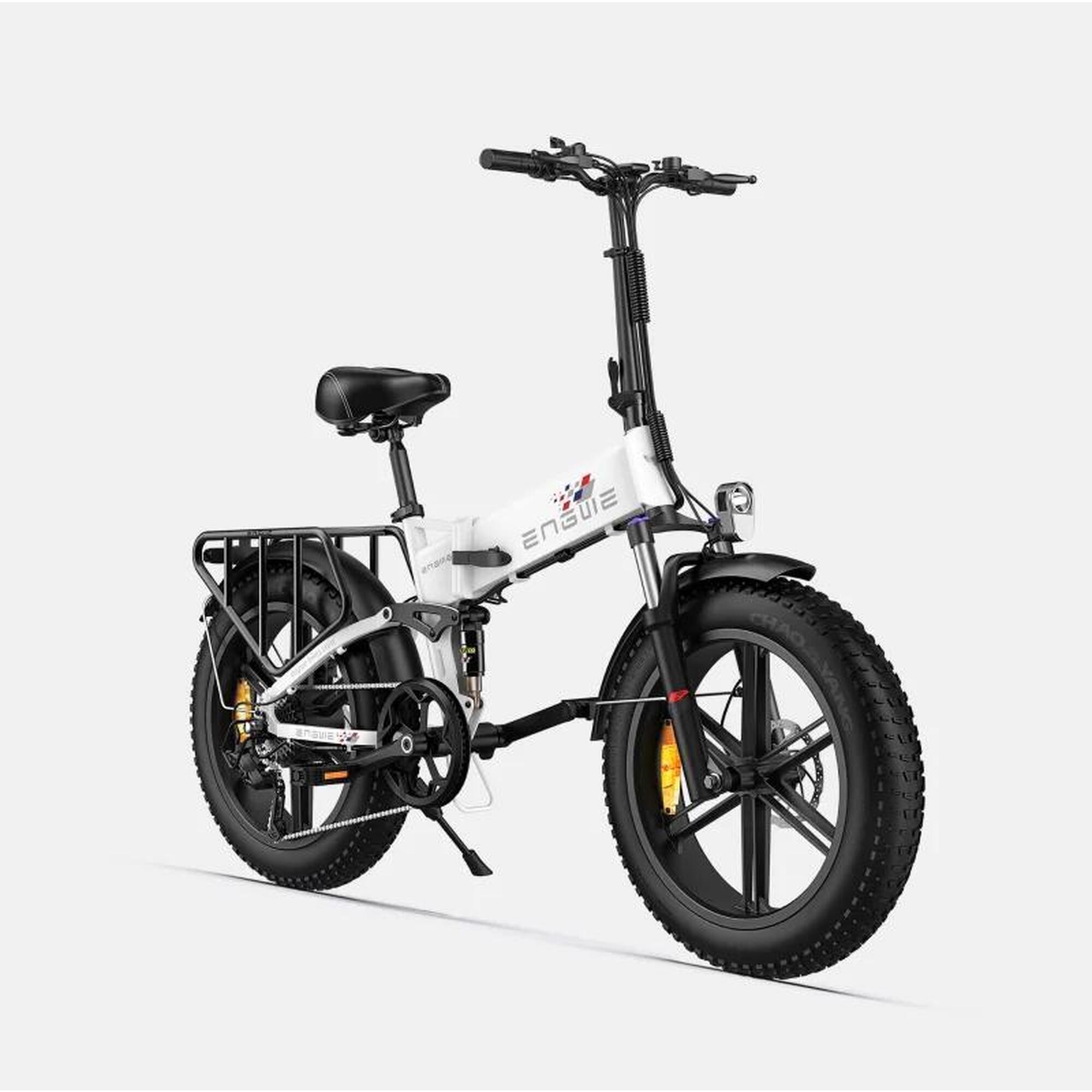 Engwe - Vélo Électrique Pliable Engine X, Moteur De 250 Watt - Fatbike - Blanc - Decathlon