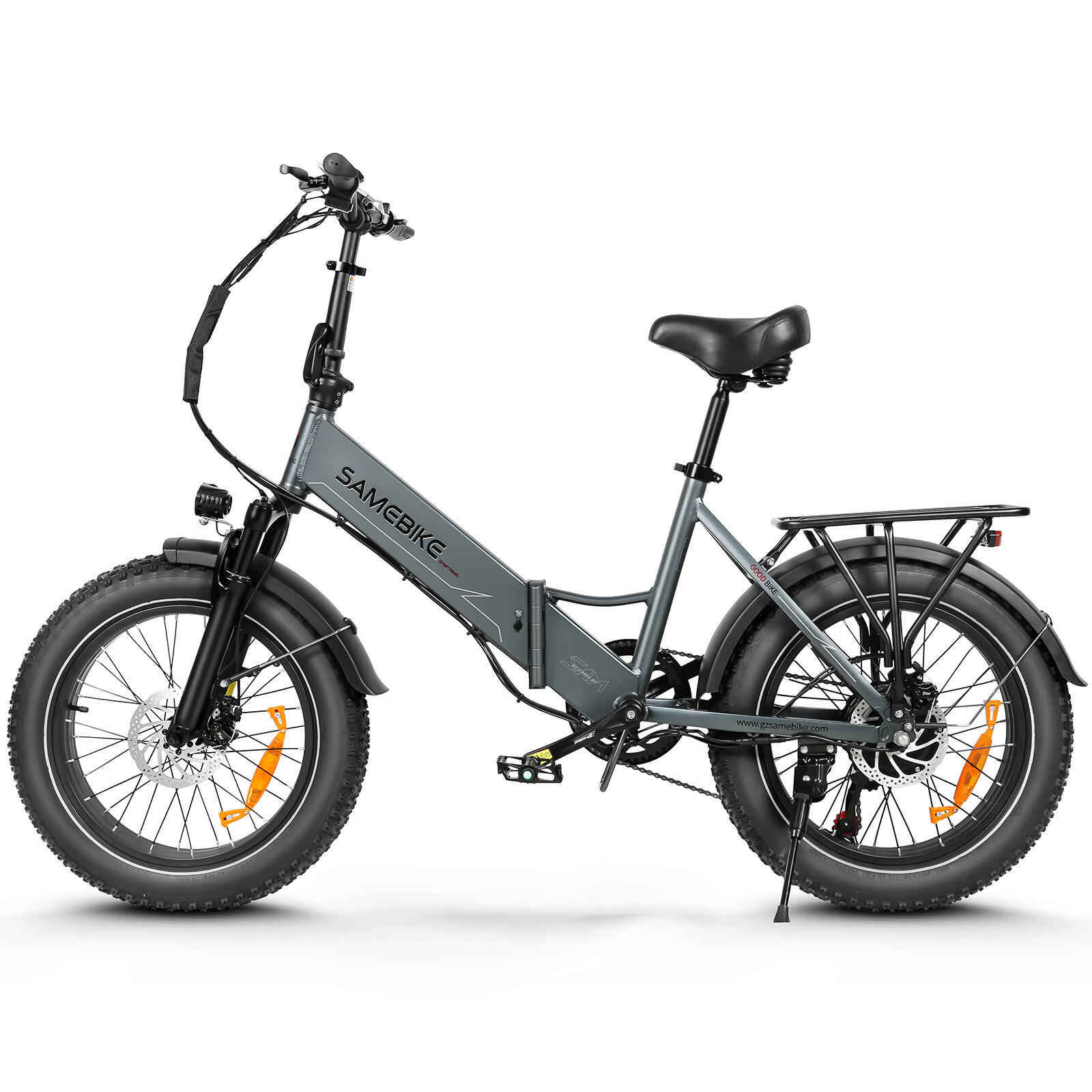 Bicicleta elétrica dobrável lotdm 200 ii 625wh-48v-13ah - roda de 20"x4" fatbike