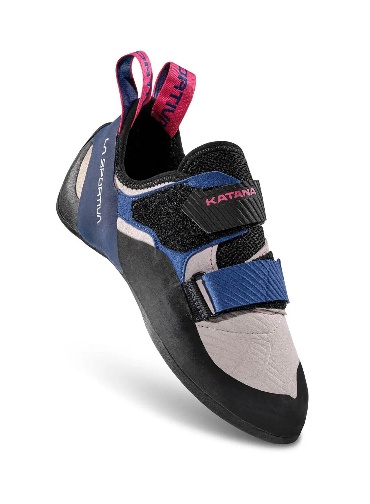 La Sportiva Katana Woman Chausson Vibram XS Edge 4 mm Velours Leder Velcro" 3/6