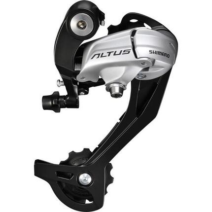 SHIMANO Altus RD-M370 przerzutka tylna 9-biegowa długa klatka srebrna