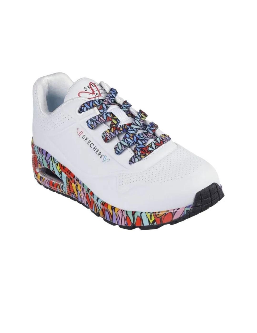 Zapatillas para Mujer Skechers Uno - ravaged love Multicolor 3/5