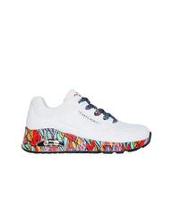 Sneakers pour femme Skechers Uno - ravaged love Multicolore