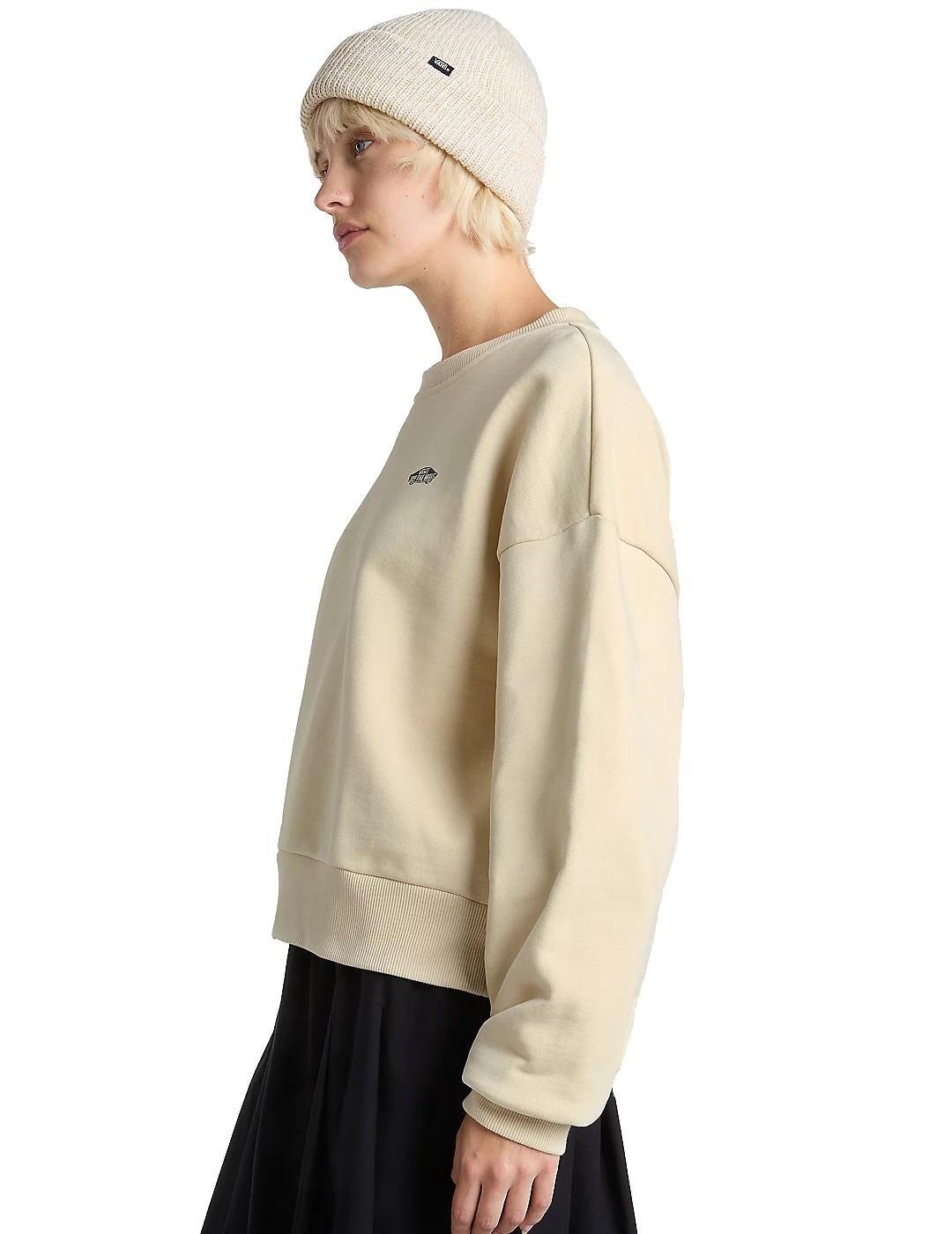 Sudaderas jerseys polares para Mujer Vans Style 76 retro Beige 4/5