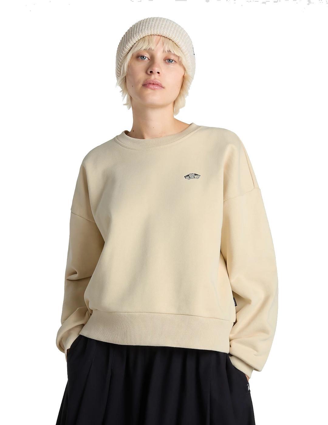 Sudaderas jerseys polares para Mujer Vans Style 76 retro Beige 3/5