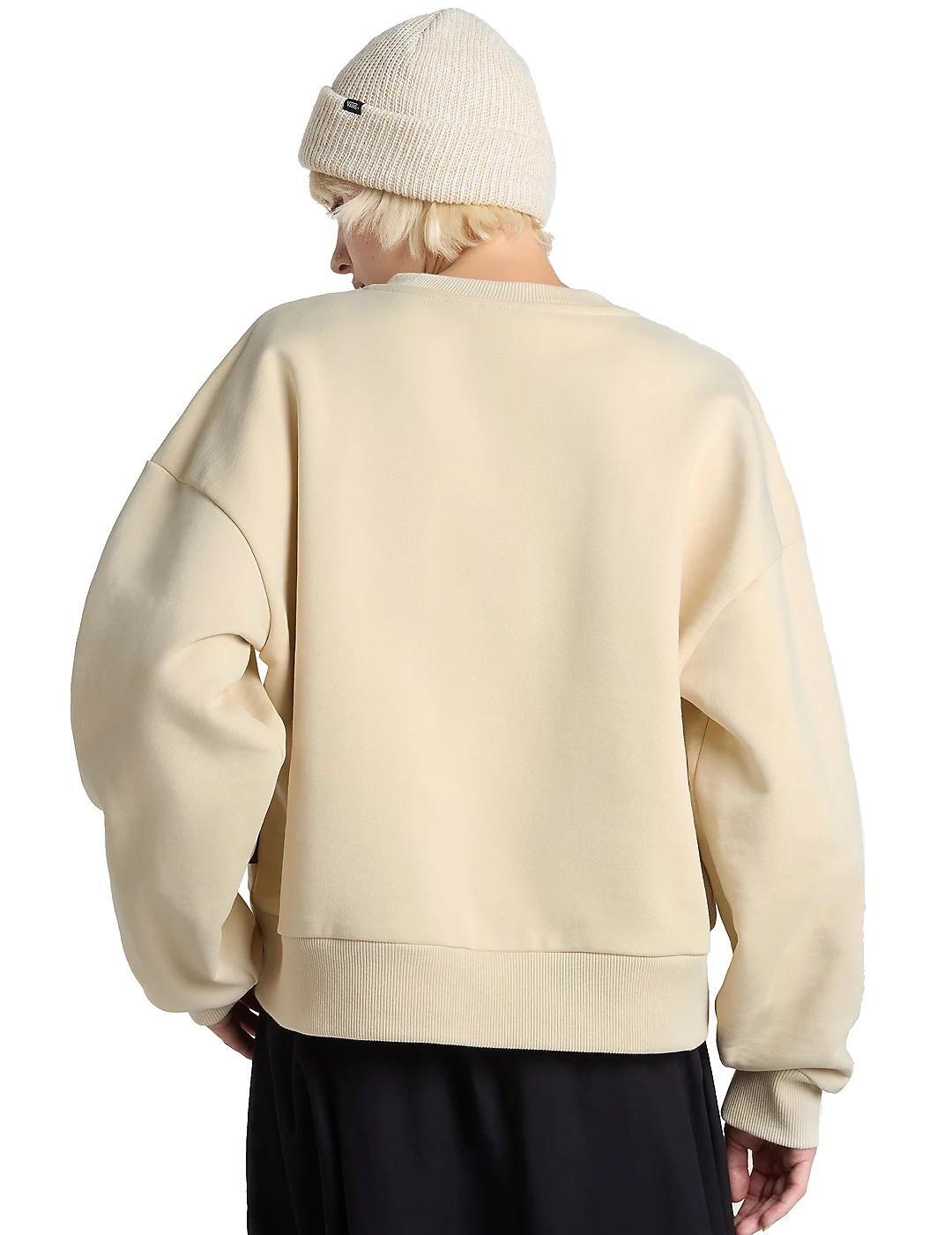 Sudaderas jerseys polares para Mujer Vans Style 76 retro Beige 5/5