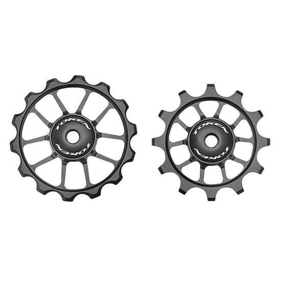 Kółeczka przerzutki TOKEN TK1724 SHIMANO, SRAM, 11s, 12s Szosa Gravel Czarne