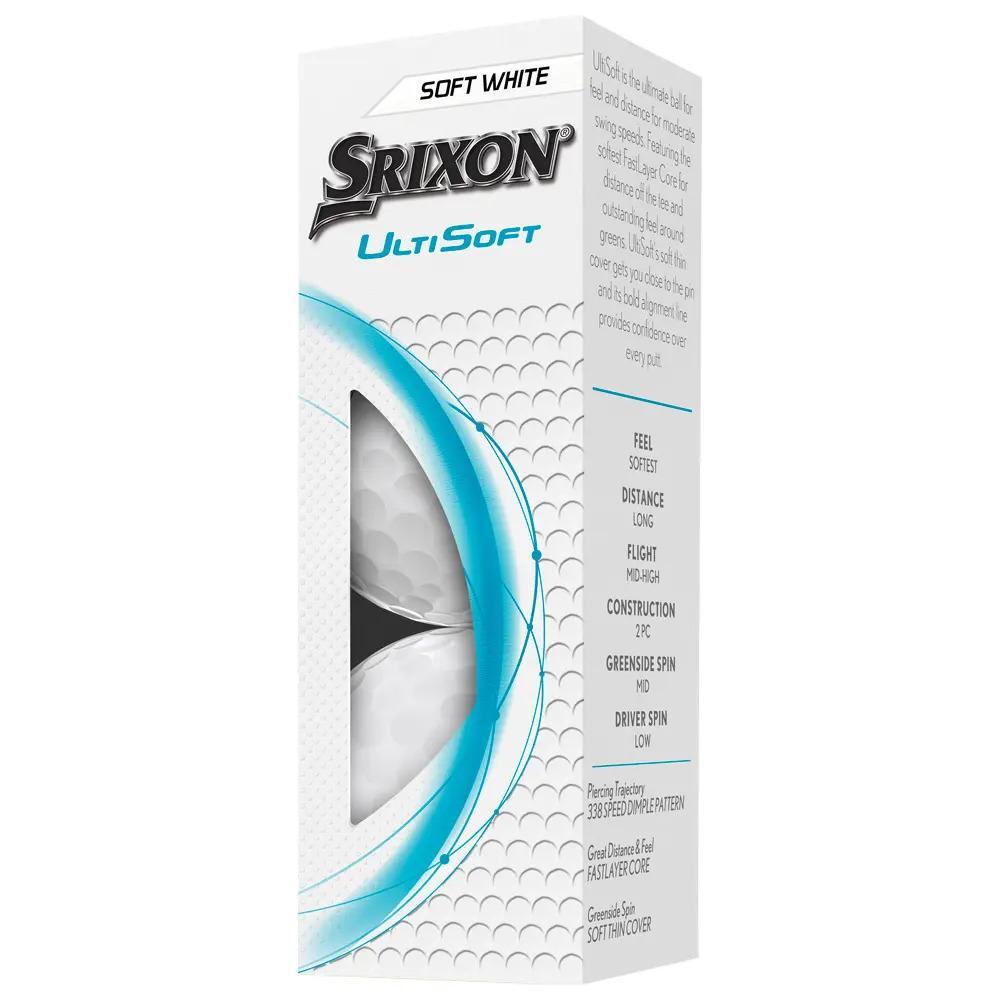 Boite de 12 Balles de Golf Srixon Ultisoft Blanche New 2/7