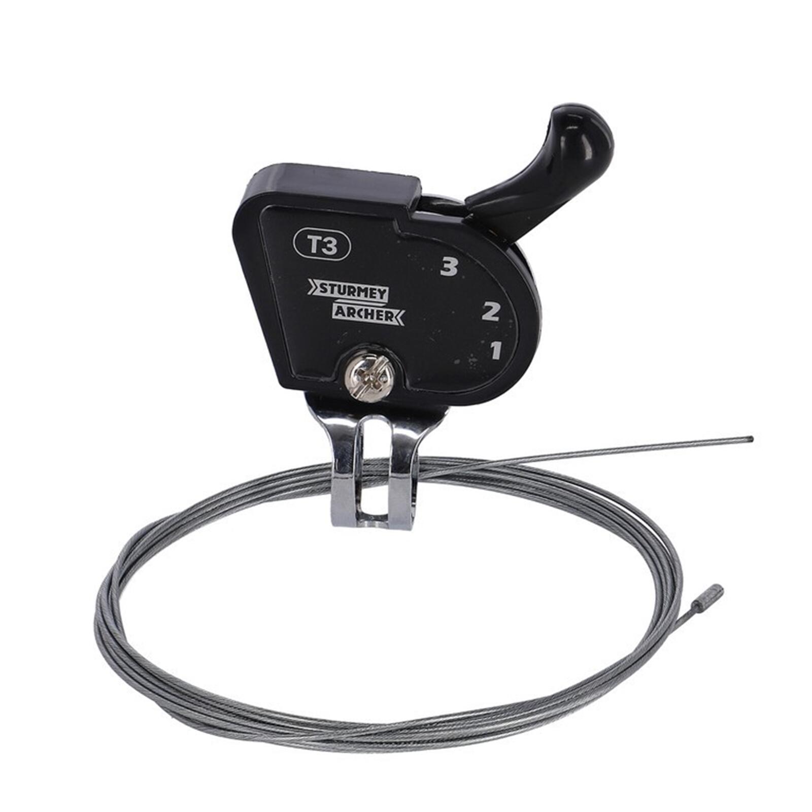 SUNRACE Regolatore mozzo SRAM T3 3 velocità nero, cavo interno 1950 mm.