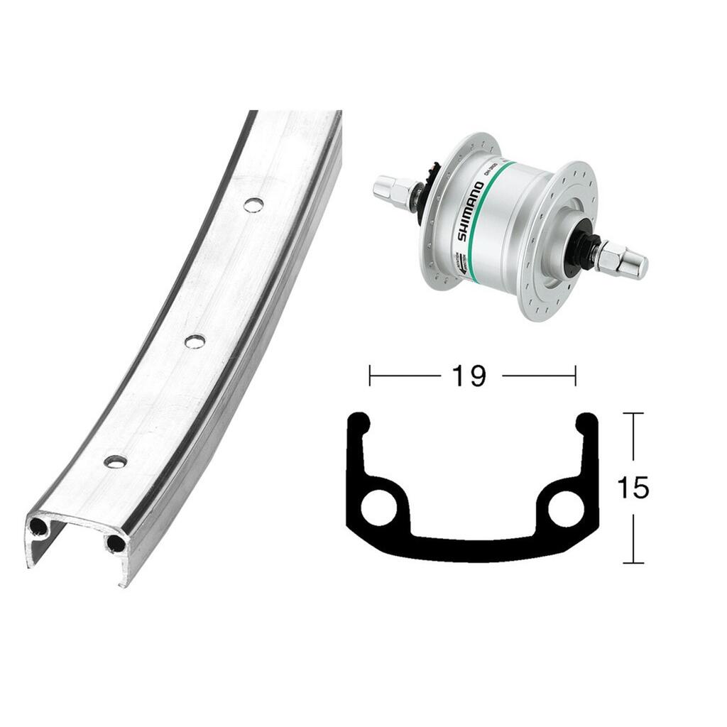 Front wheel Exal Dh3N31 Rigid36T