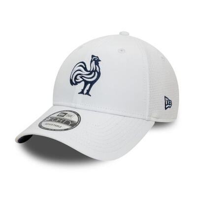 Frankrijk rugby new era training mesh 9forty pet wit