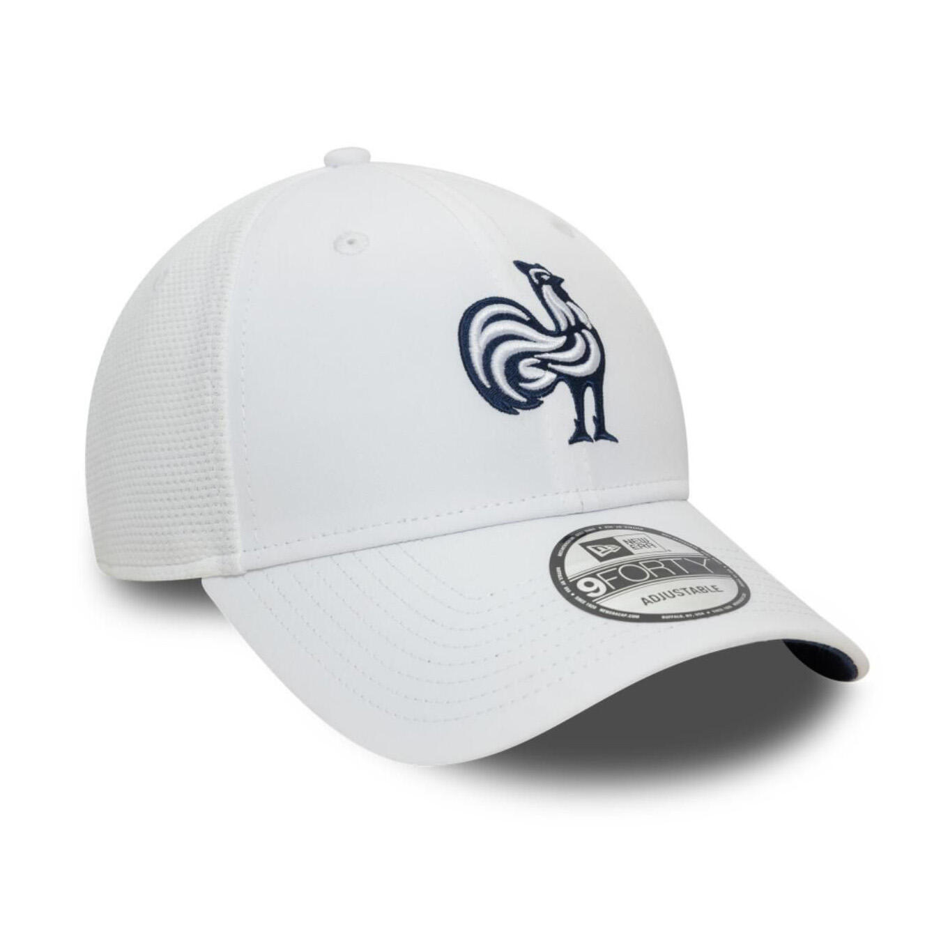 Cappello Francia Rugby New Era Training Mesh 9forty Bianco 4/4