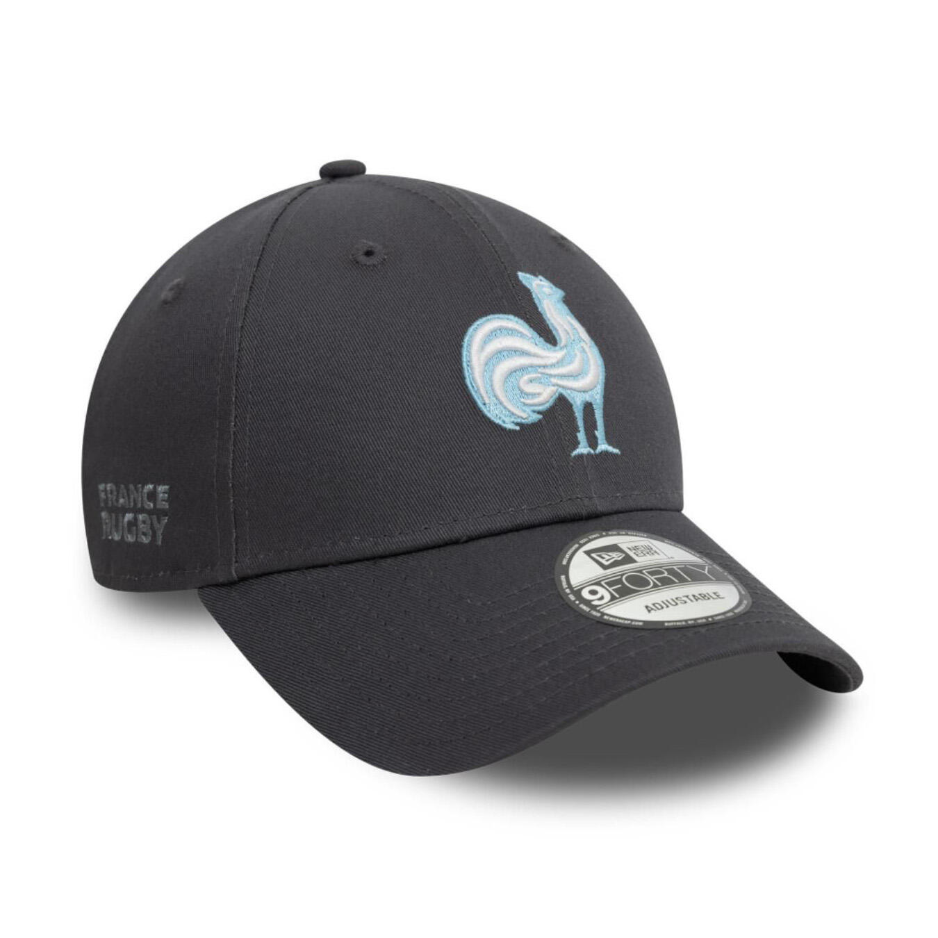 Casquette New Era France Rugby Seasonal 9Forty Gris 2/6