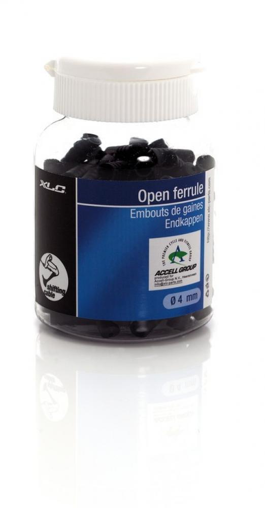 Embouts de Gaines de Dérailleur (100 pièces) XLC SH-X08 Noir 2/3