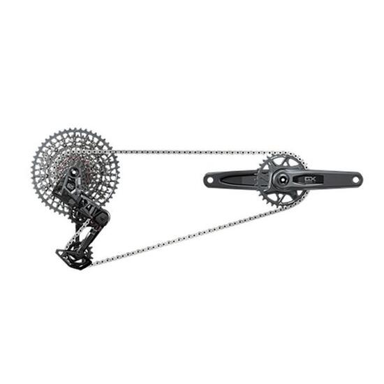 Sram Schaltgr.set GX T-Type Eagle AXS DUB MTB Wide,165mm,32Z,XS-1275,10-52Z