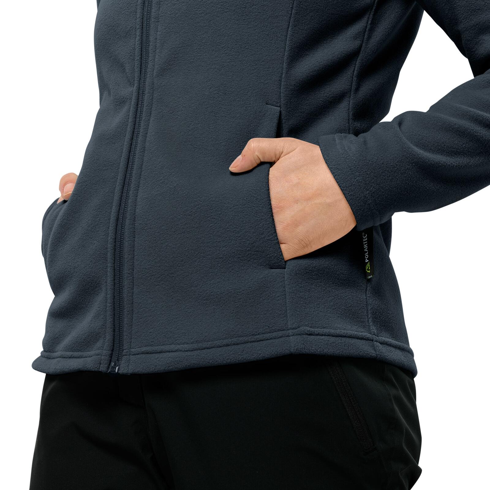 Fleecejacke weich wärmend leicht Damen - Fleecejacke Taunus FZ W 3/4