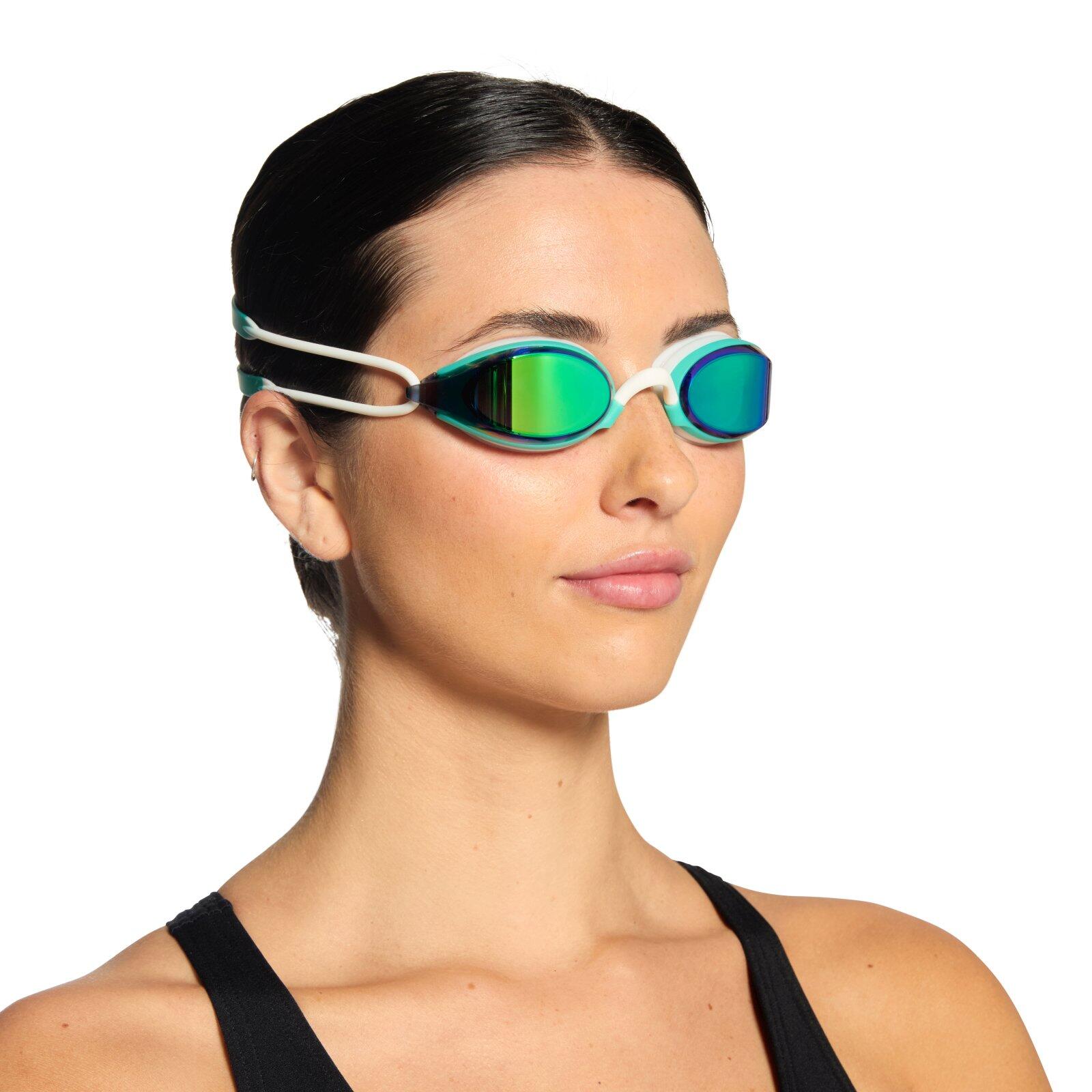 Schwimmbrille verspiegelt 180° Sichtfeld Freiwasser Unisex - Fusion Air Titanium 4/6