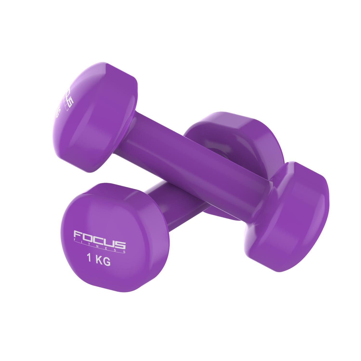 Vinyl Dumbbells - 2 x 1 kg 2/6