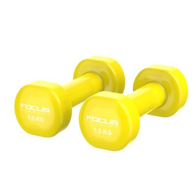 Vinyl dumbbells - 2 x 1.5 kg