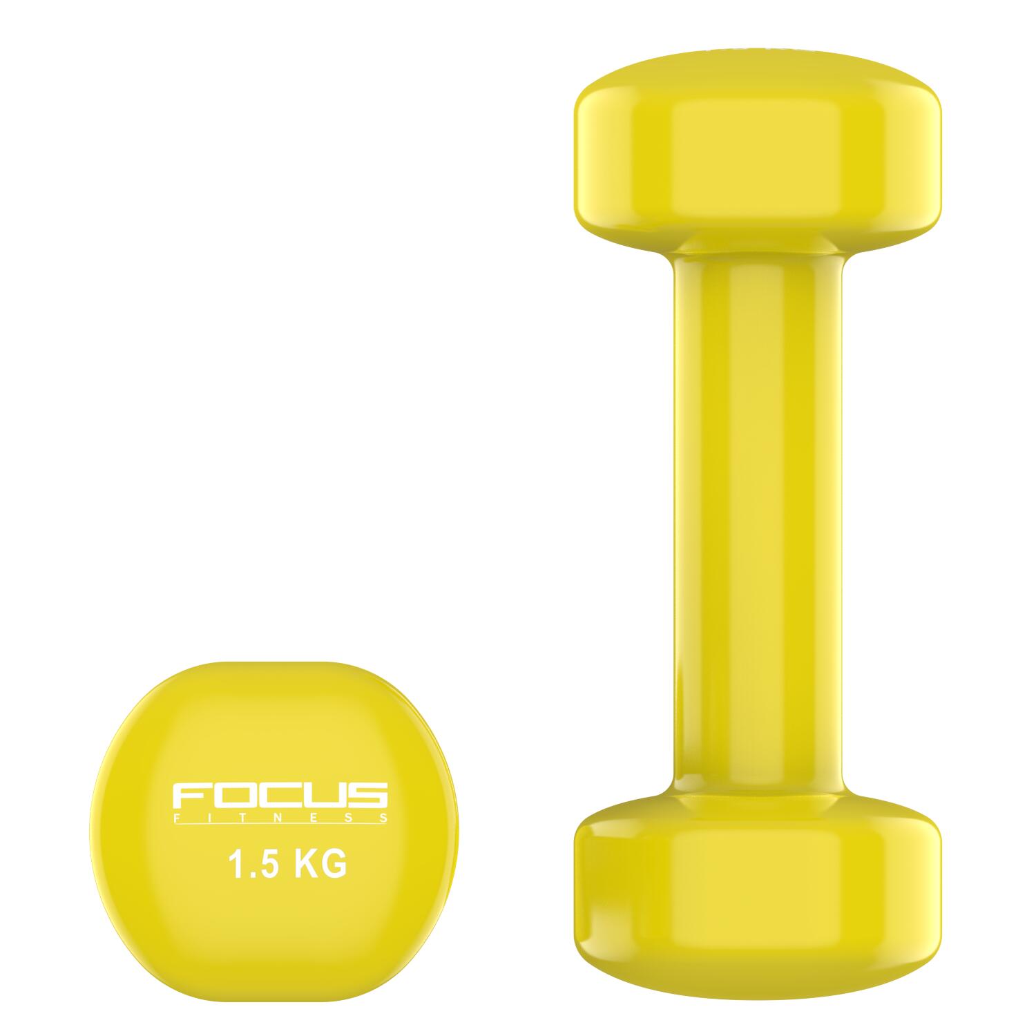 Vinyl Dumbbells - 2 x 1,5 kg 3/6