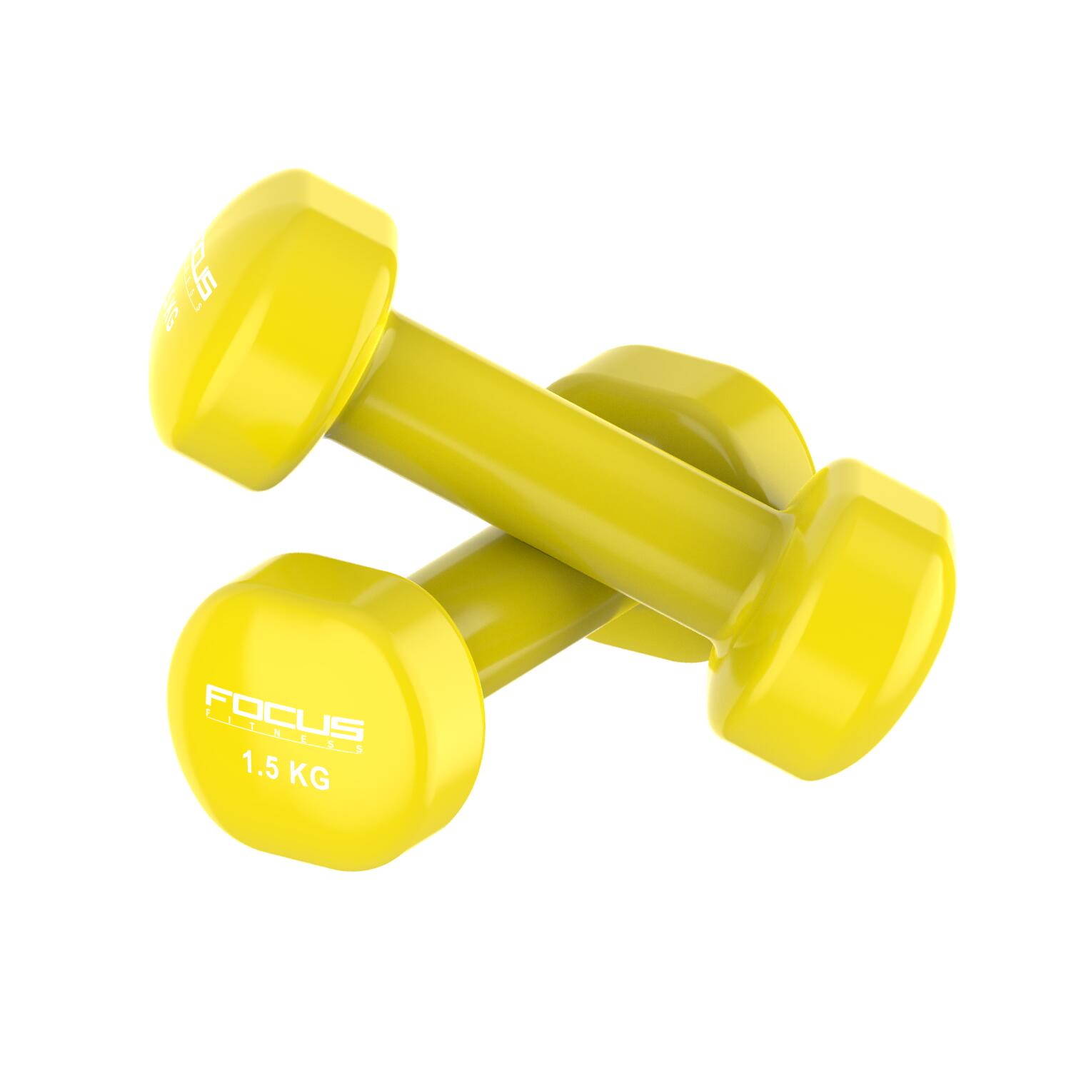 Vinyl Dumbbells - 2 x 1,5 kg 2/6