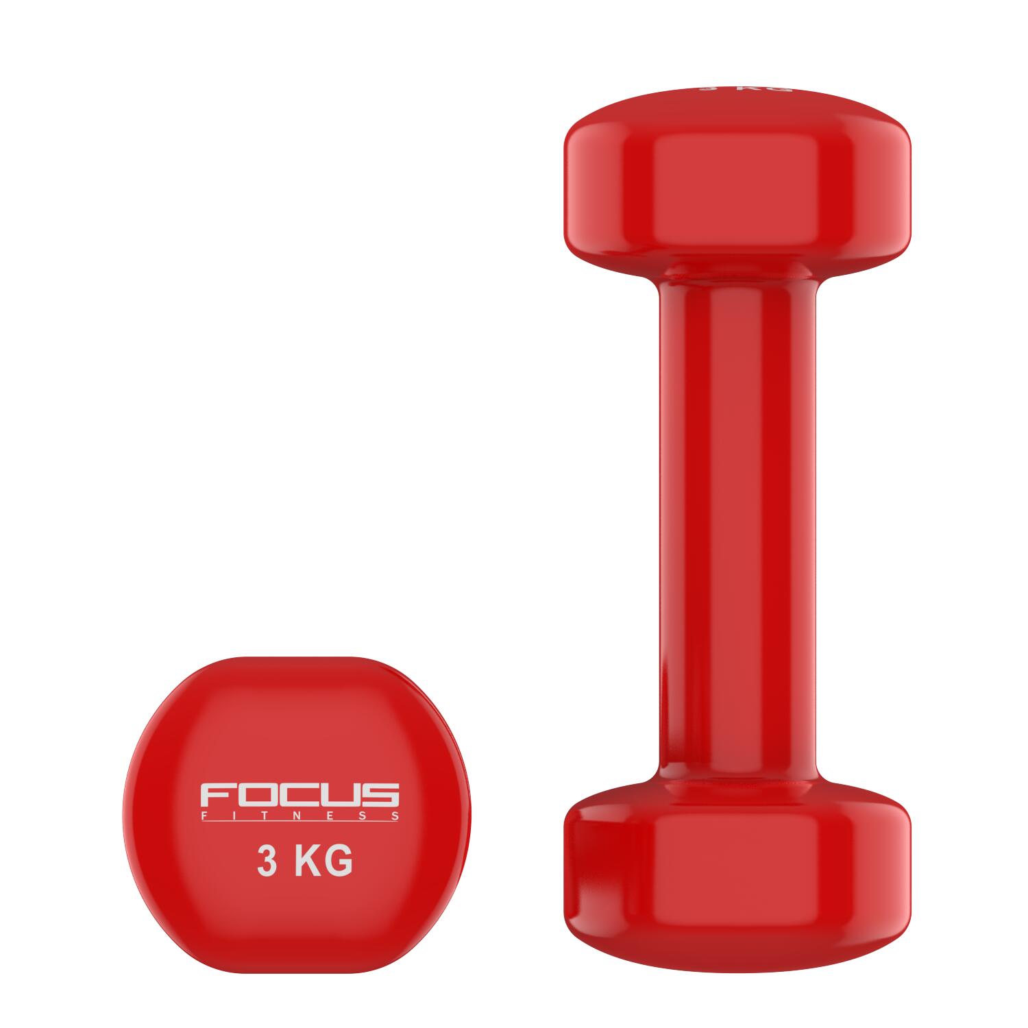 Vinyl Dumbbells - 2 x 3 kg 3/6