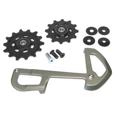 Derailleurwieltjes x01 eagle arm/wielset gry