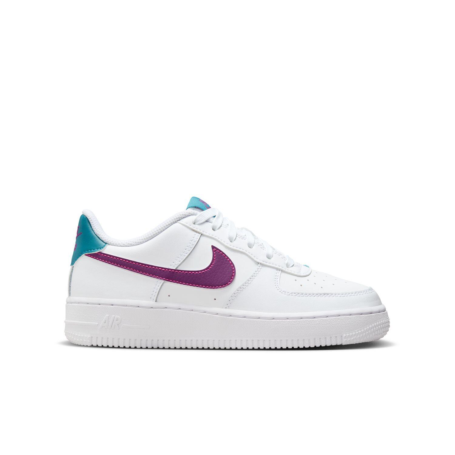 NIKE Scarpe Nike Ragazza AIR FORCE 1 (GS) BIANCO/VIOLA