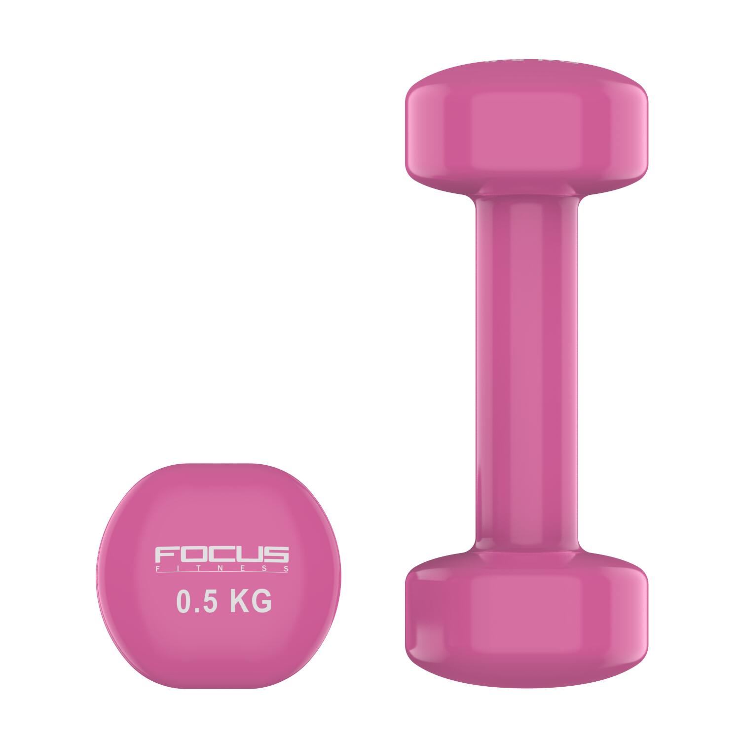 Vinyl Dumbbells - 2 x 0,5 kg 3/6
