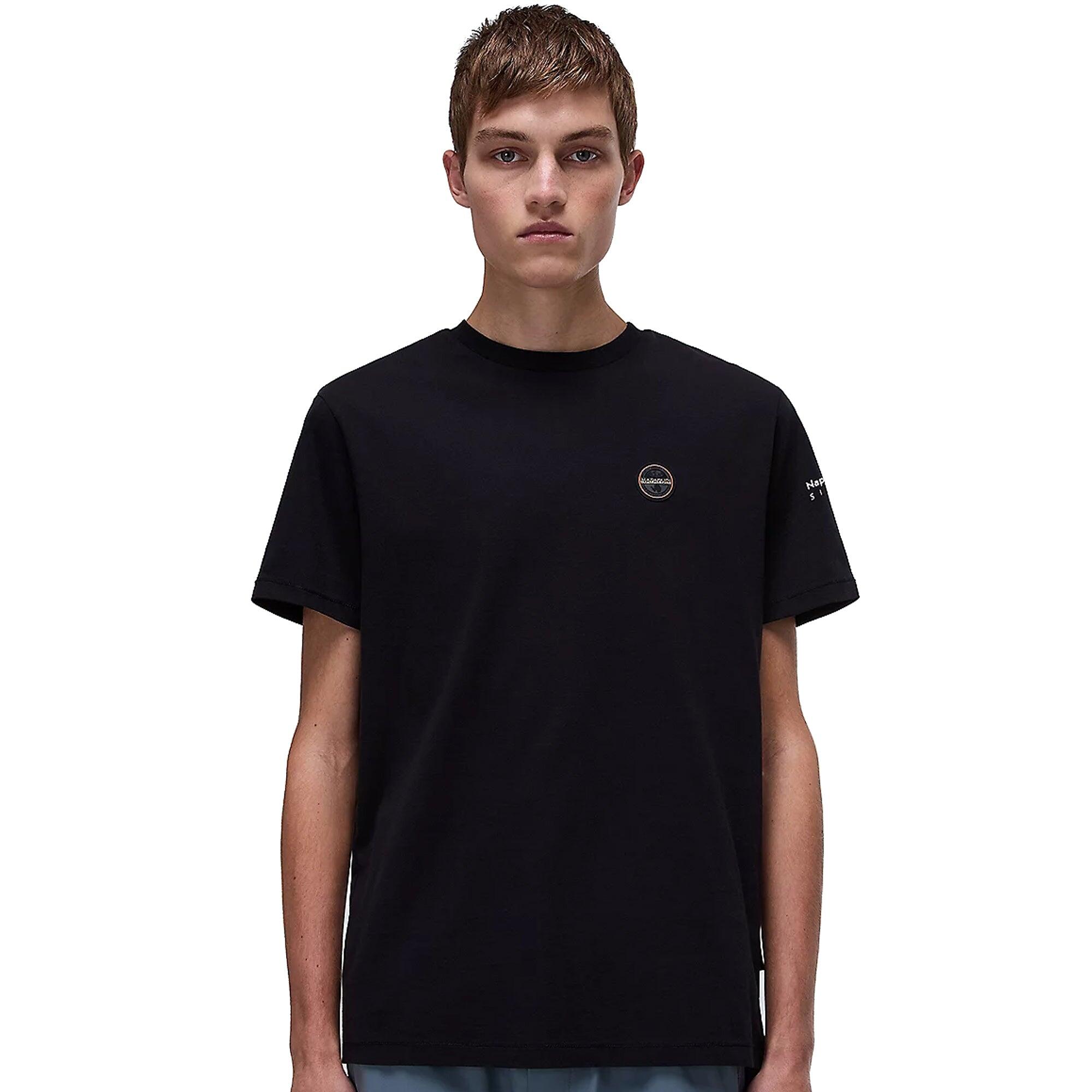 T-shirt Homme Napapijri En Coton 100% - Manches Courtes, Col Rond - Neuf Avec étiquettes
